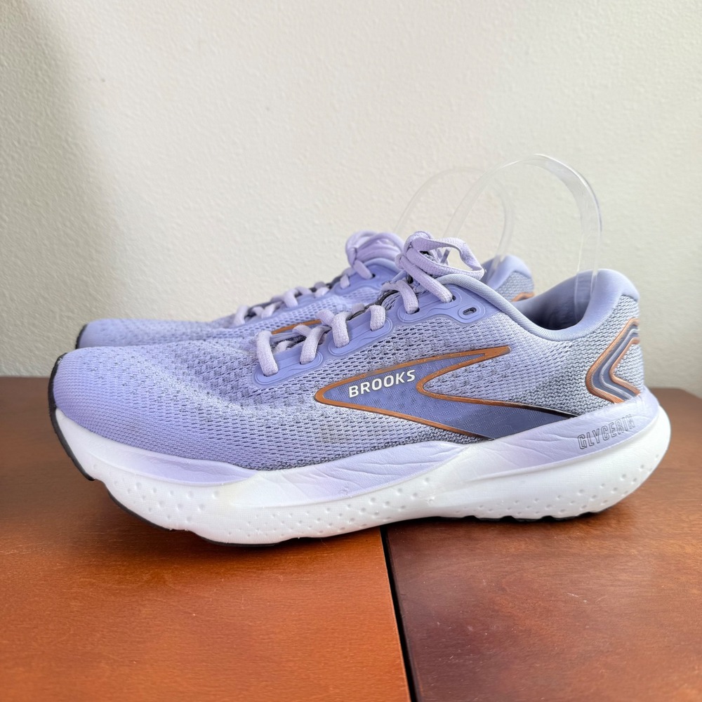 Brooks Glycerin 19 Running Shoes Womens 11 Purple Lavender Copper 1204081B544